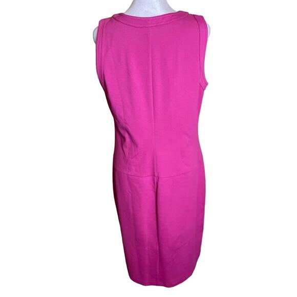 Talbots Hot Pink Retro Sleeveless Shift Dress - Size 10 - Picture 4 of 7